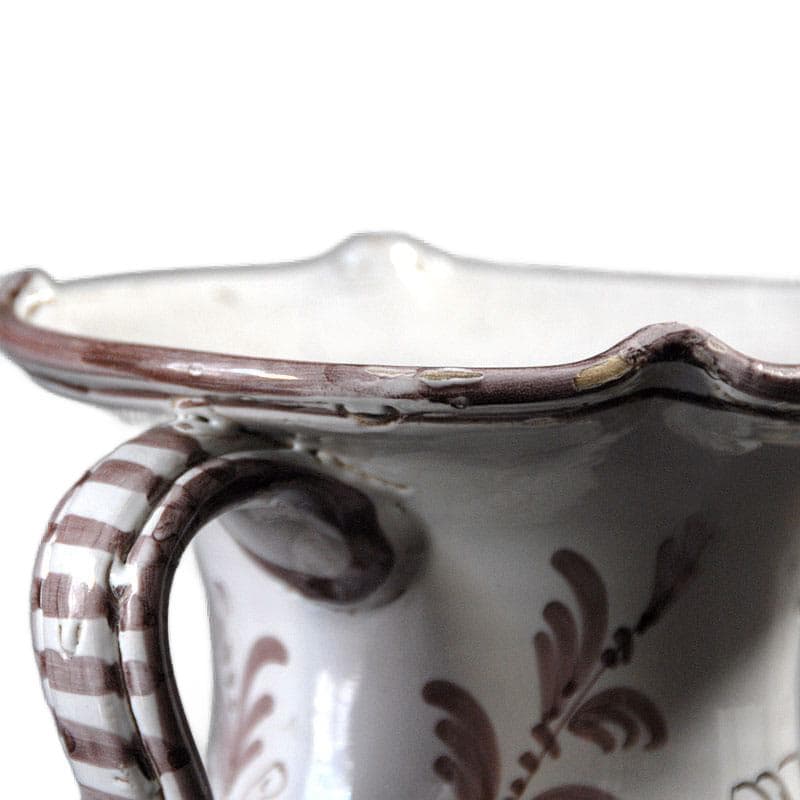 Biały wazon ceramiczny, Włochy, lata 50. - 4728