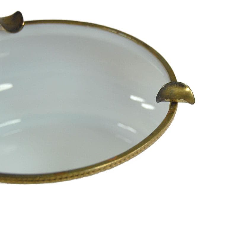 White Glass Ashtray, by V. Nason, Italy, 1950s - 4721