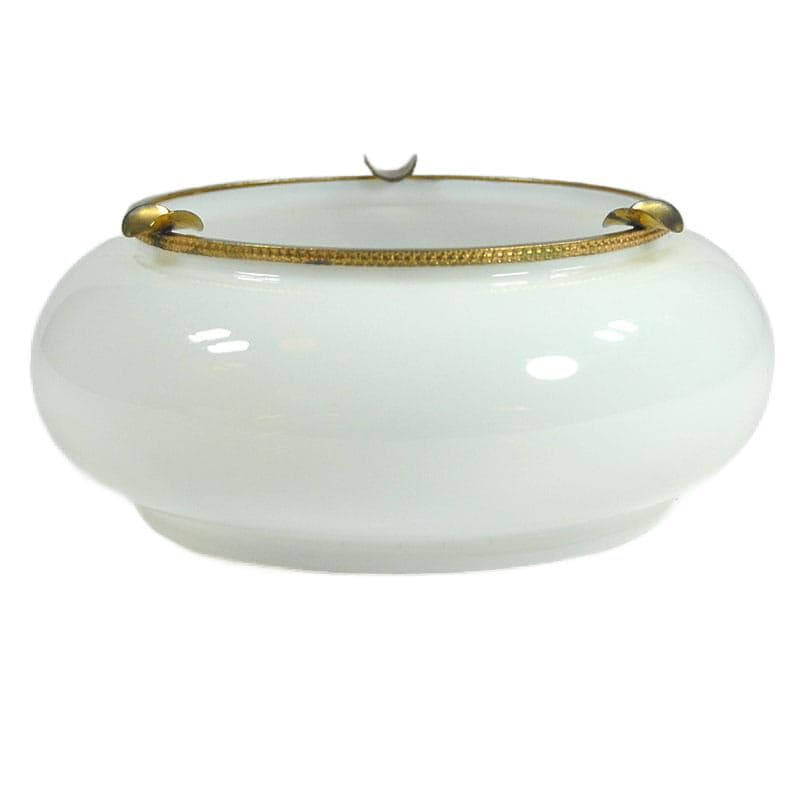 White Glass Ashtray, by V. Nason, Italy, 1950s - 4720