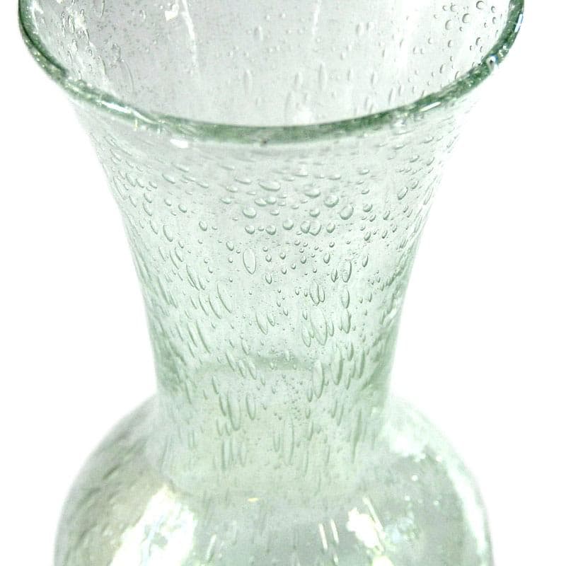 Zielony wazon ze szkła sodowego, La Verrerie de Biot, Francja, lata 70. - 4779