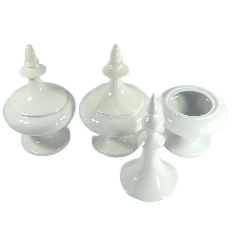 Białe pojemniki ceramiczne, Francja, XXI w. - 4764