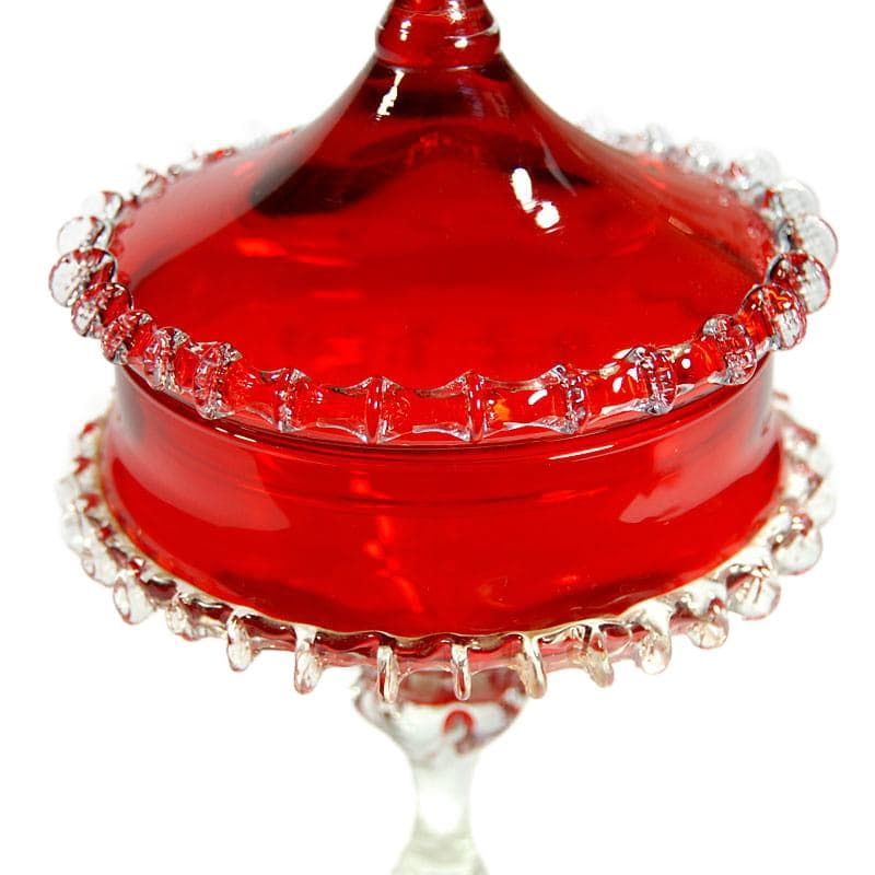 Czerwona bomboniera, Murano, Włochy, lata 70. - 4756