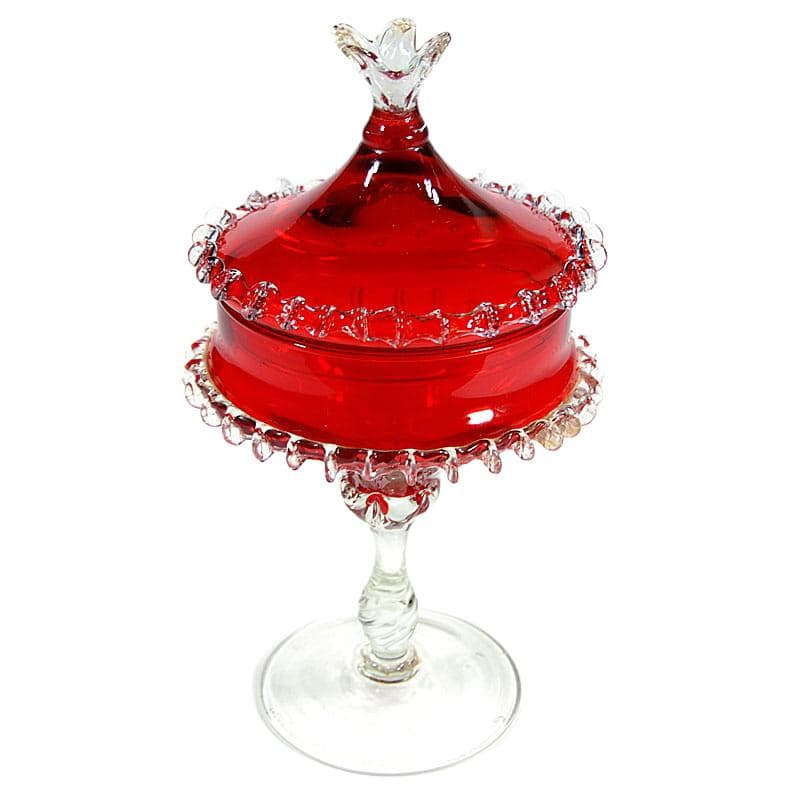 Czerwona bomboniera, Murano, Włochy, lata 70. - 4754