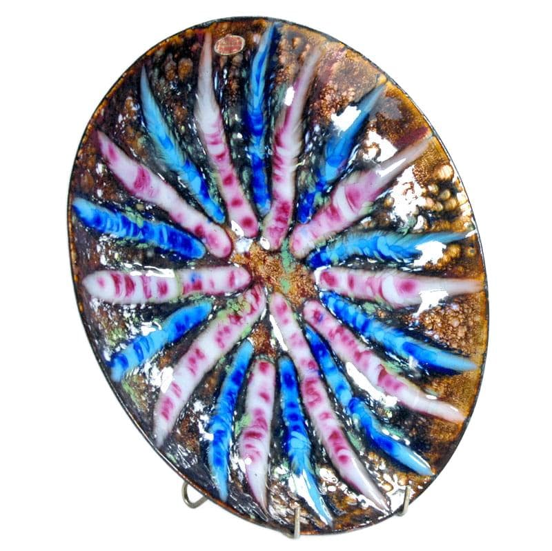 Miedziana patera emaliowana, Hiszpania, lata 70. - 4748