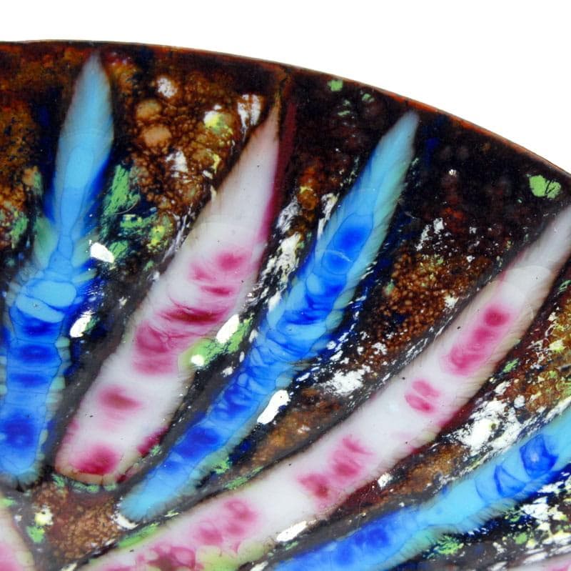 Miedziana patera emaliowana, Hiszpania, lata 70. - 4749