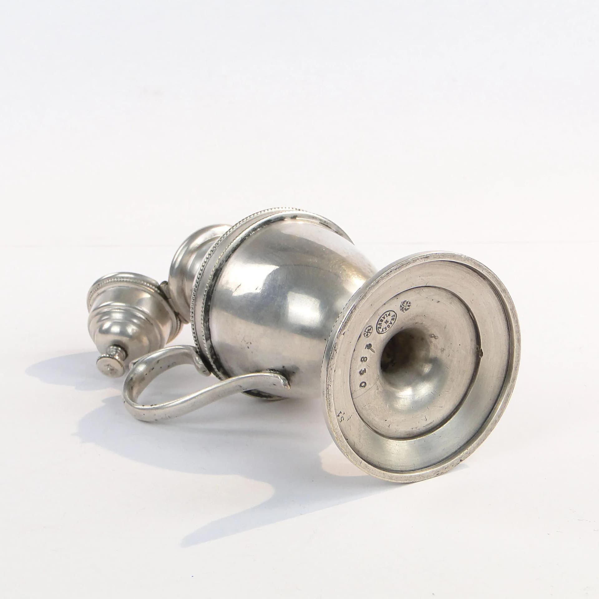 Srebrzona lampka oliwna stołowa, Fraget. - 49419