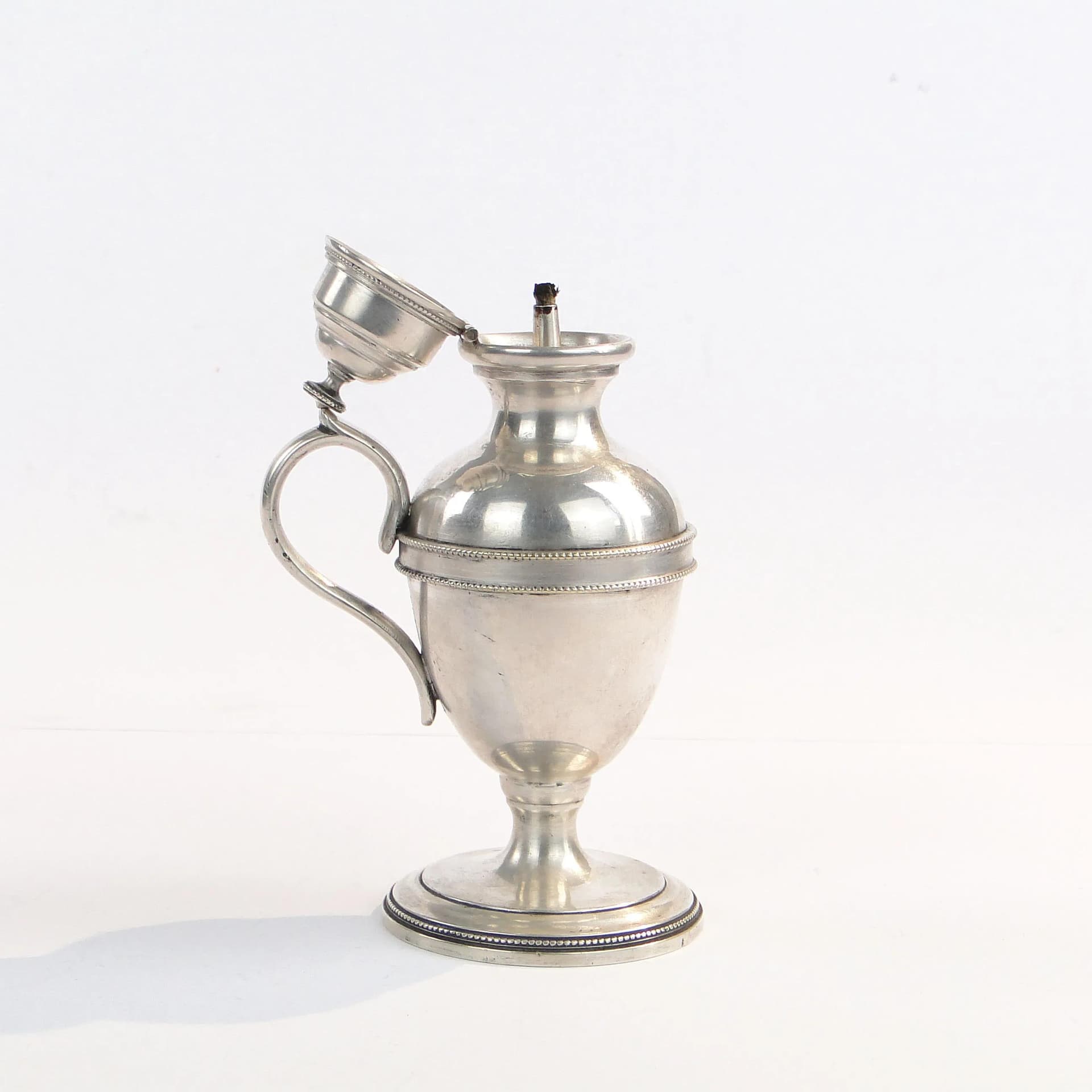 Srebrzona lampka oliwna stołowa, Fraget. - 49415