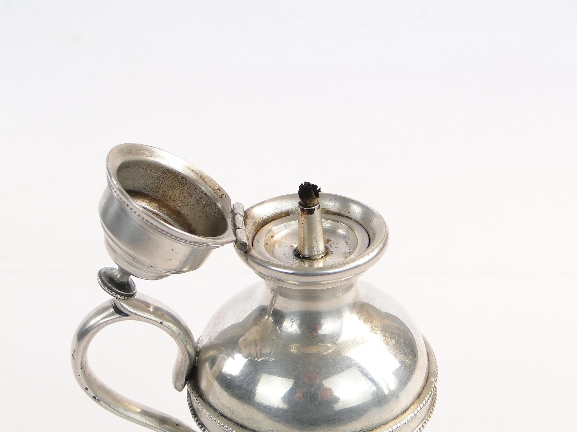 Srebrzona lampka oliwna stołowa, Fraget. - 49416