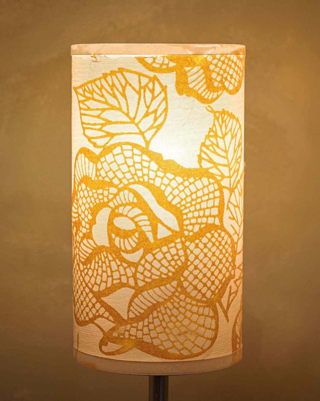 Para lampek nocnych, żółty, metal, Niemcy, lata 60. - 50874