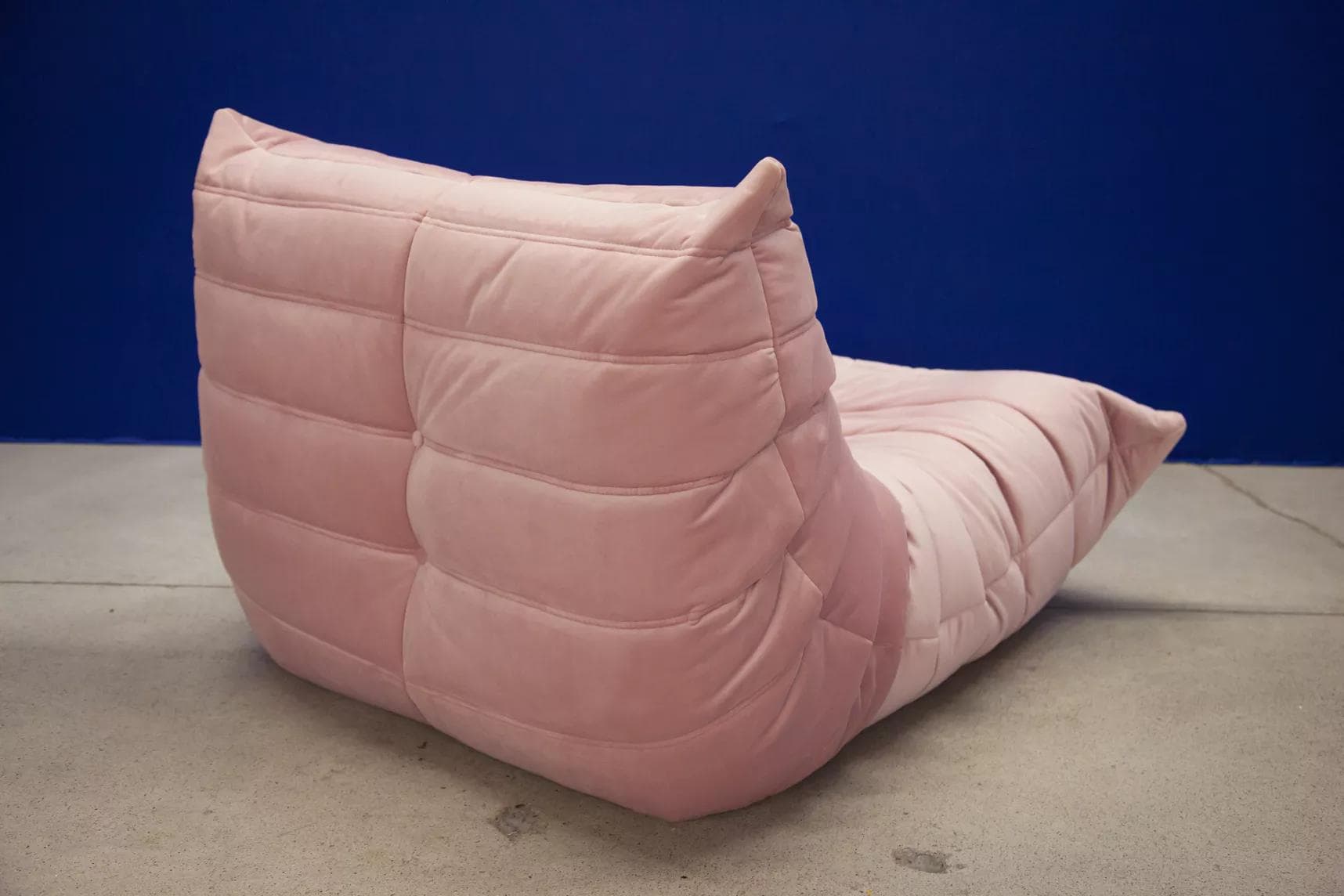 Fotel wypoczynkowy Togo, velvet różowy jasny - 51209