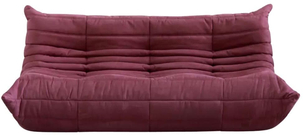 Sofa Togo trzyosobowa, mikrofibra fuksja
