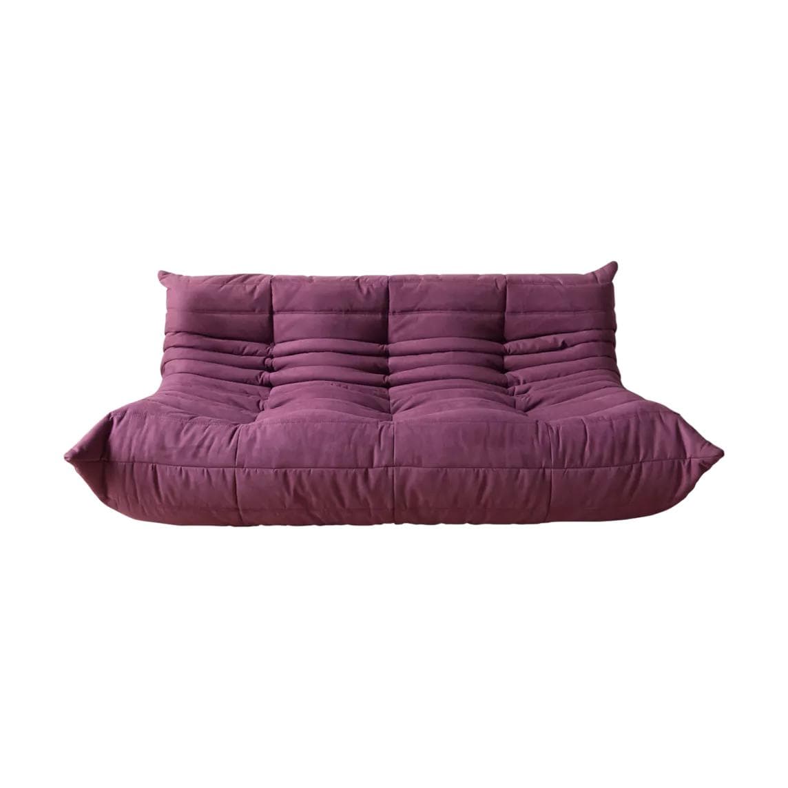 Sofa Togo trzyosobowa, mikrofibra bakłażan - 51279