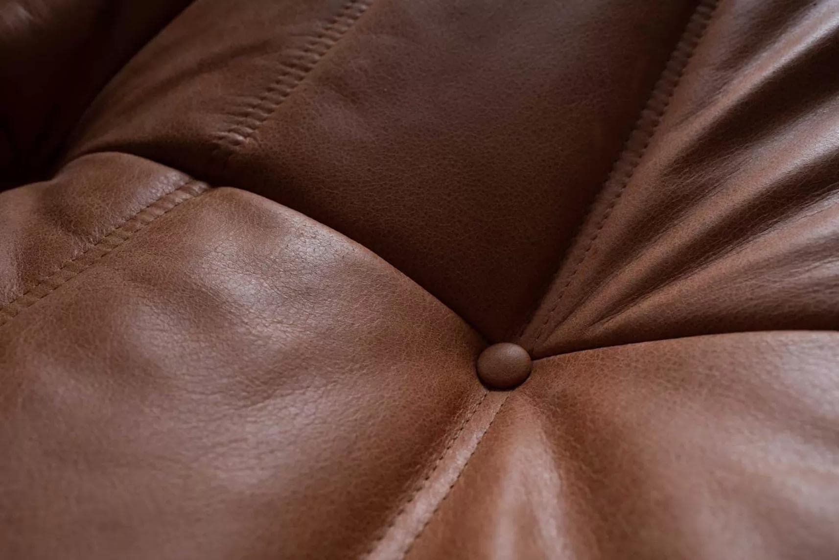 Zestaw wypoczynkowy Togo 5 części, skóra brązowa peach - 52206