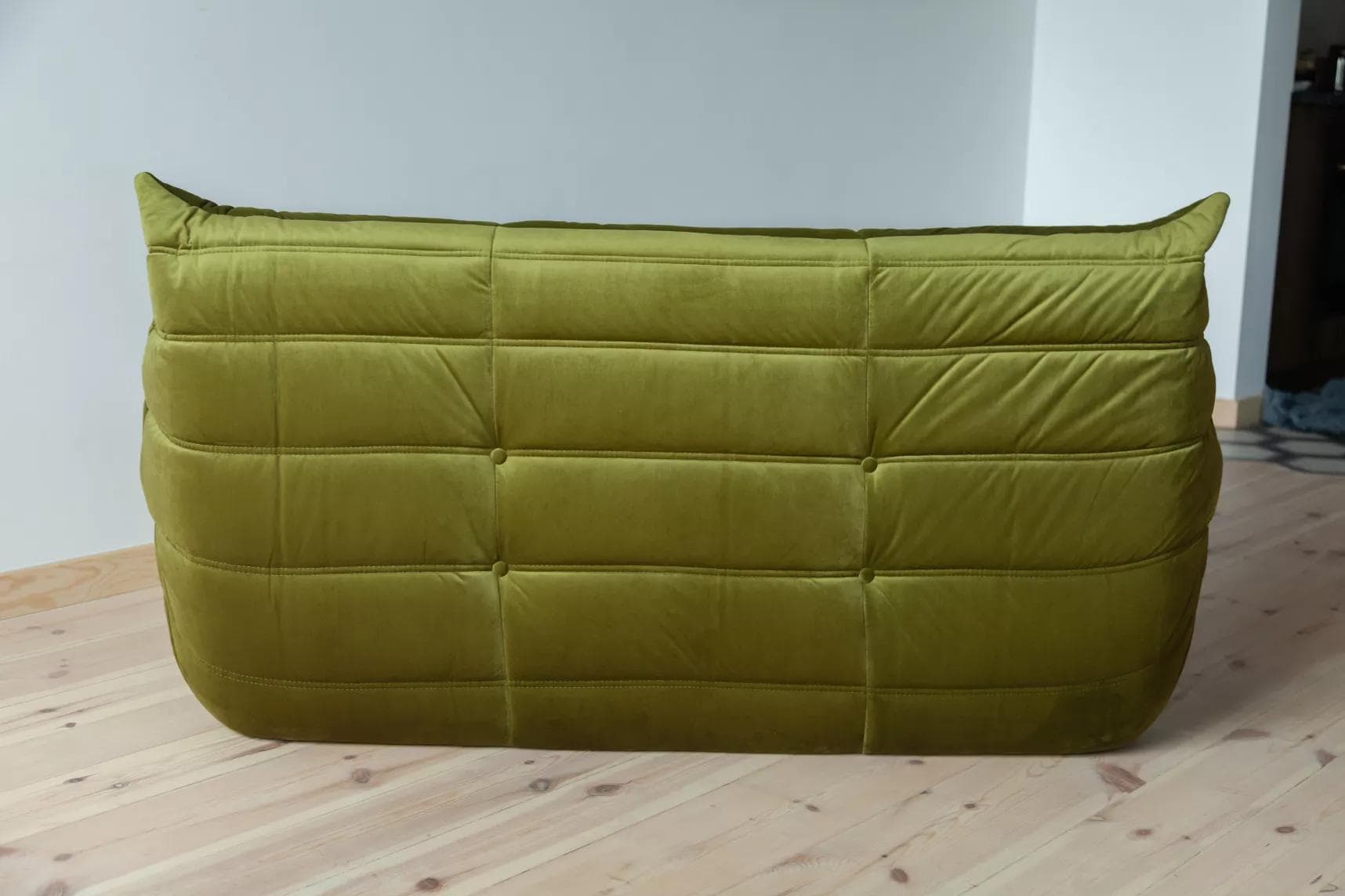 Sofa Togo dwuosobowa, velvet zielony oliwka - 52173
