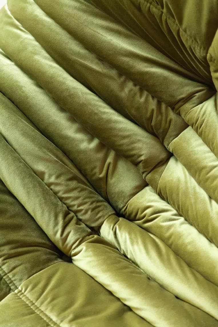 Sofa Togo dwuosobowa, velvet zielony oliwka - 52166