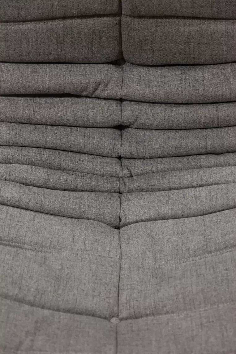 Sofa Togo dwuosobowa, tekstylia ciepły szary - 52048