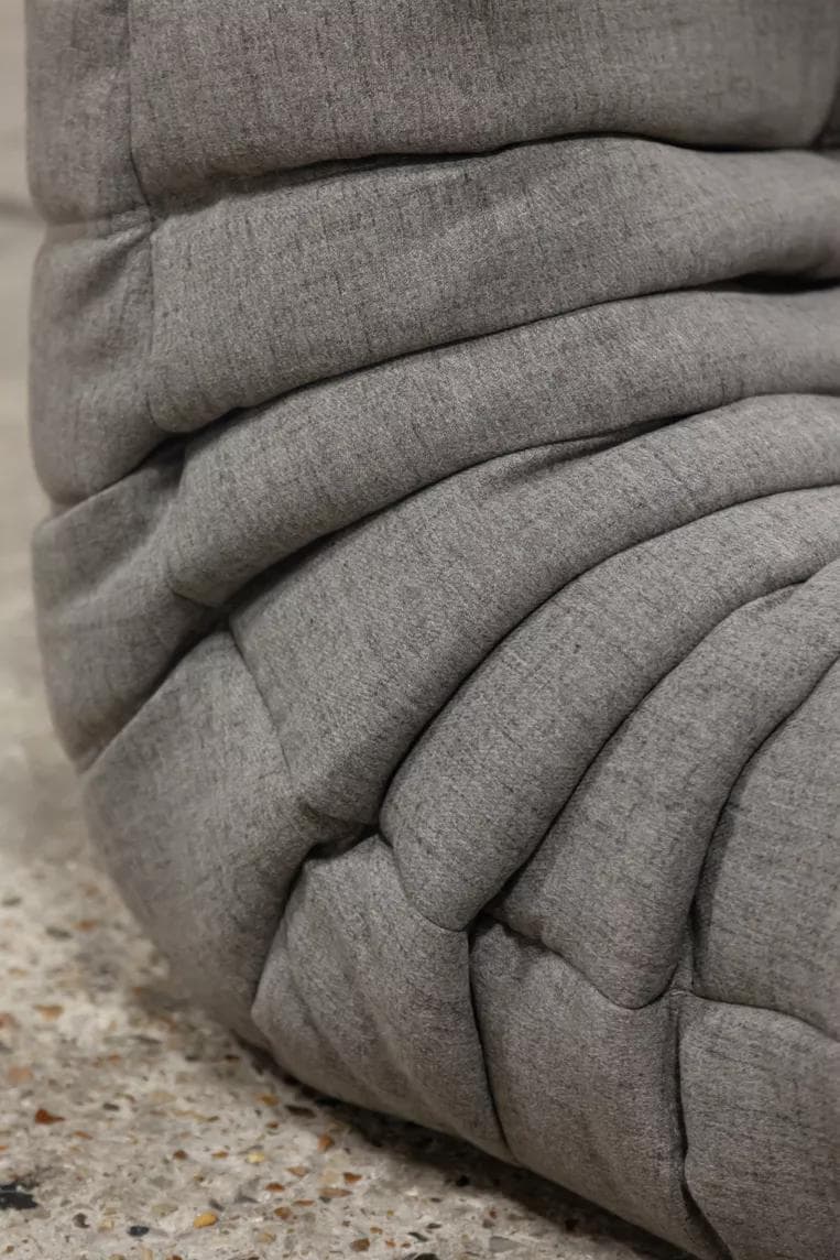 Sofa Togo dwuosobowa, tekstylia ciepły szary - 52047