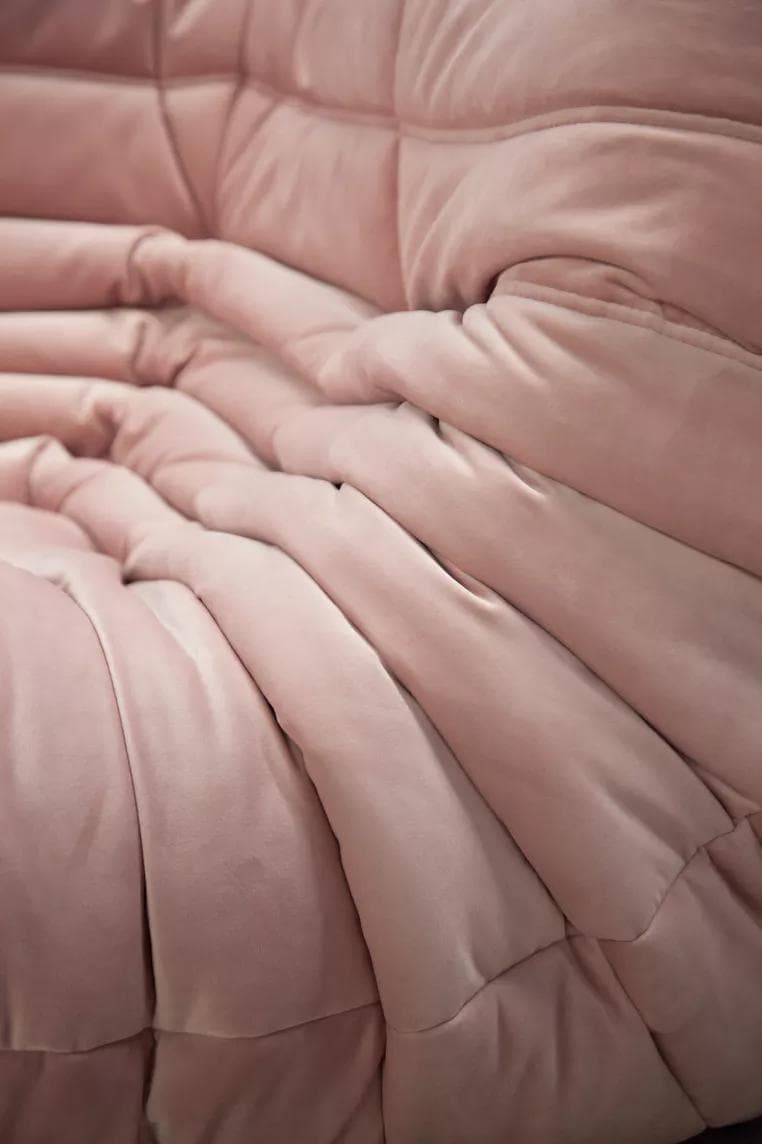 Narożnik Togo, velvet różowy jasny - 51937