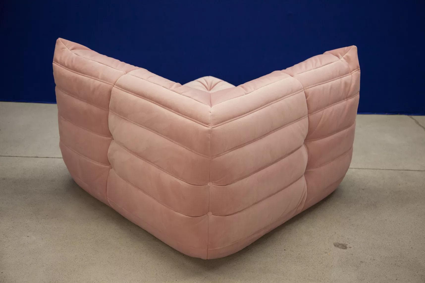 Narożnik Togo, velvet różowy jasny - 51928