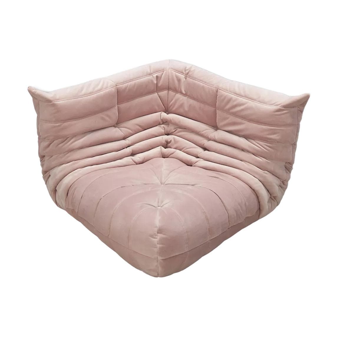 Narożnik Togo, velvet różowy jasny - 51926