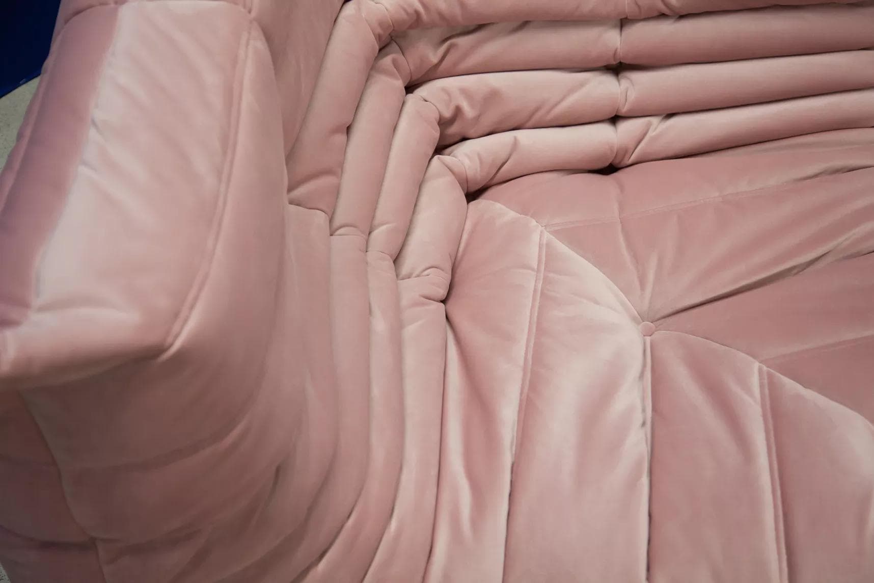 Narożnik Togo, velvet różowy jasny - 51934