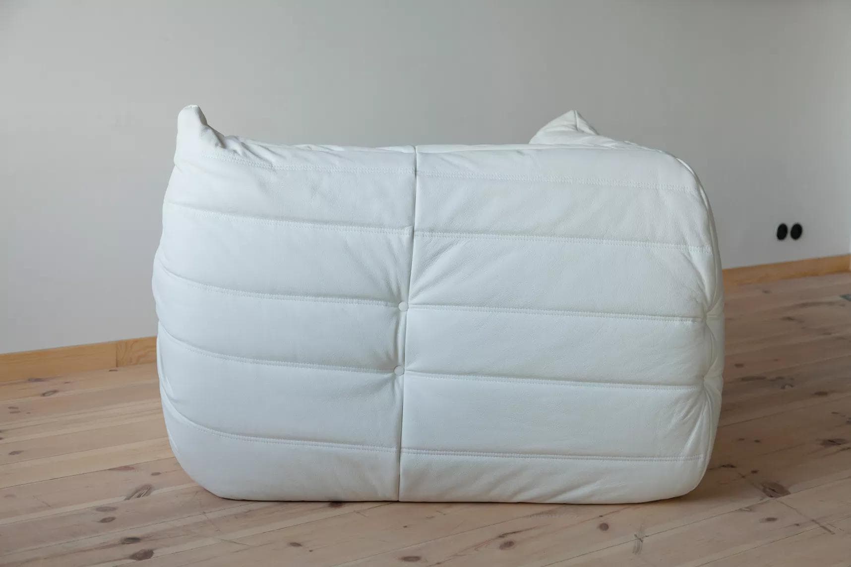 Narożnik Togo, skóra biała madras - 51906