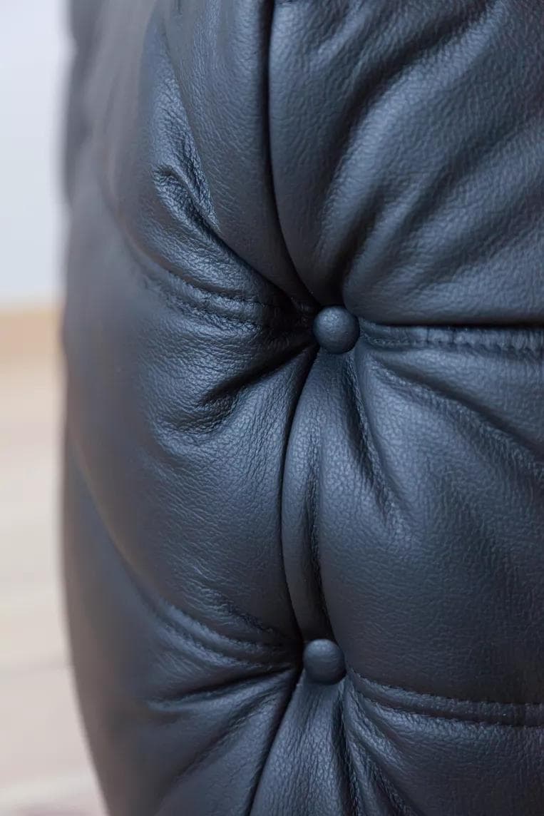 Narożnik Togo, skóra czarna madras - 51863