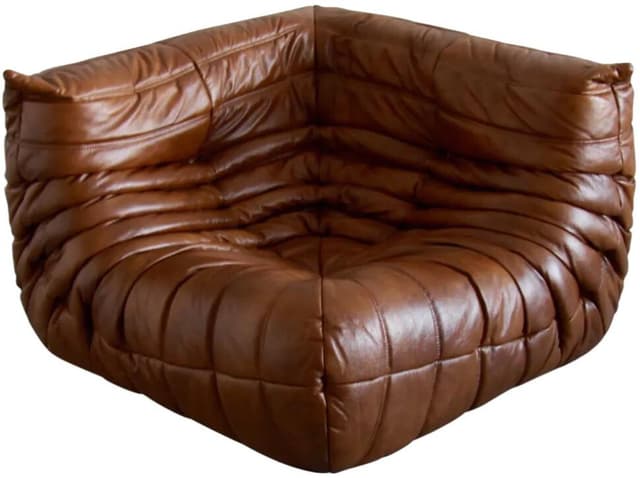 Narożnik Togo, skóra brązowa shine antique - WYMIARY