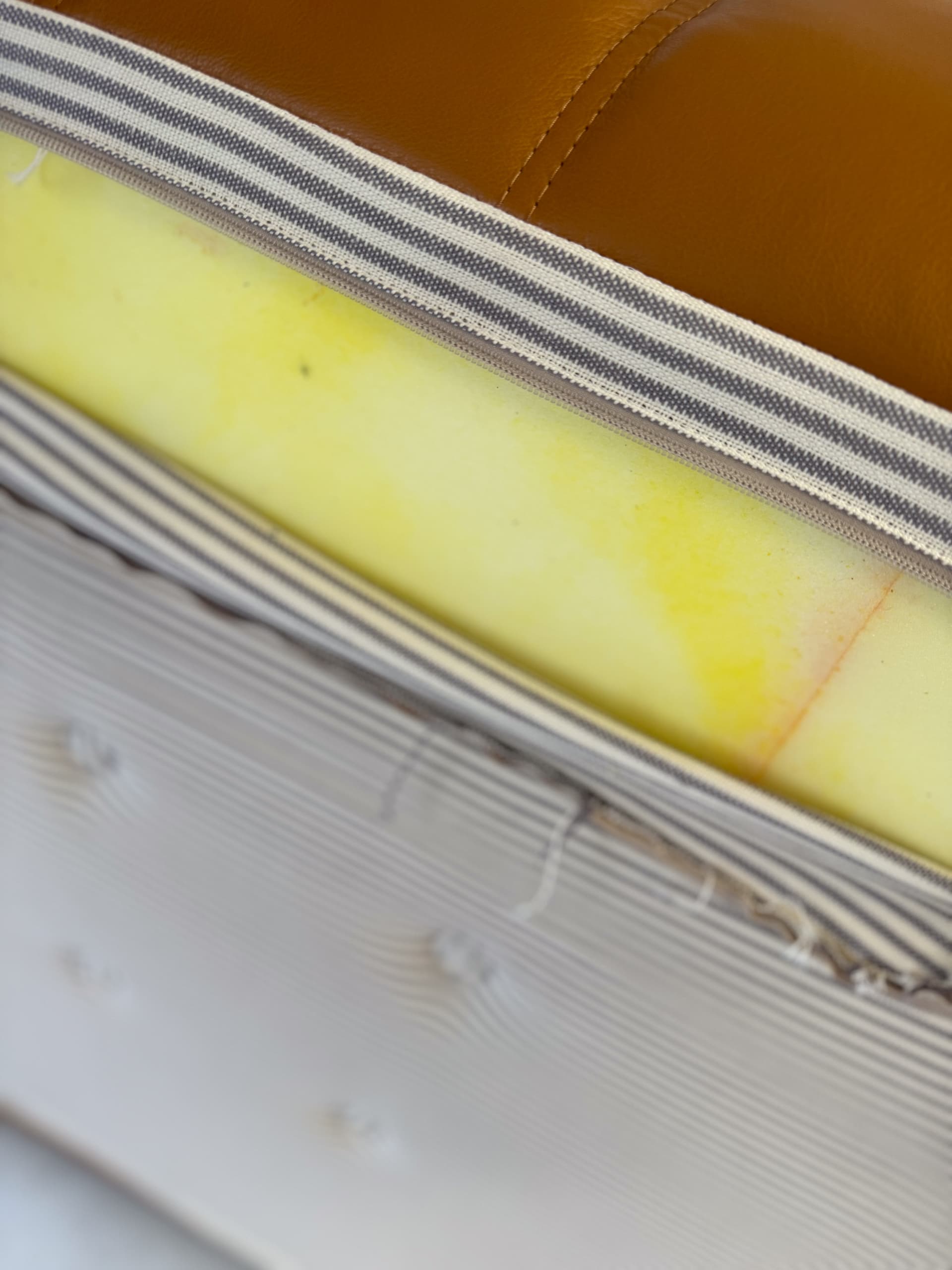 Zestaw wypoczynkowy Togo 5 części, skóra brązowa light cognac - 52351