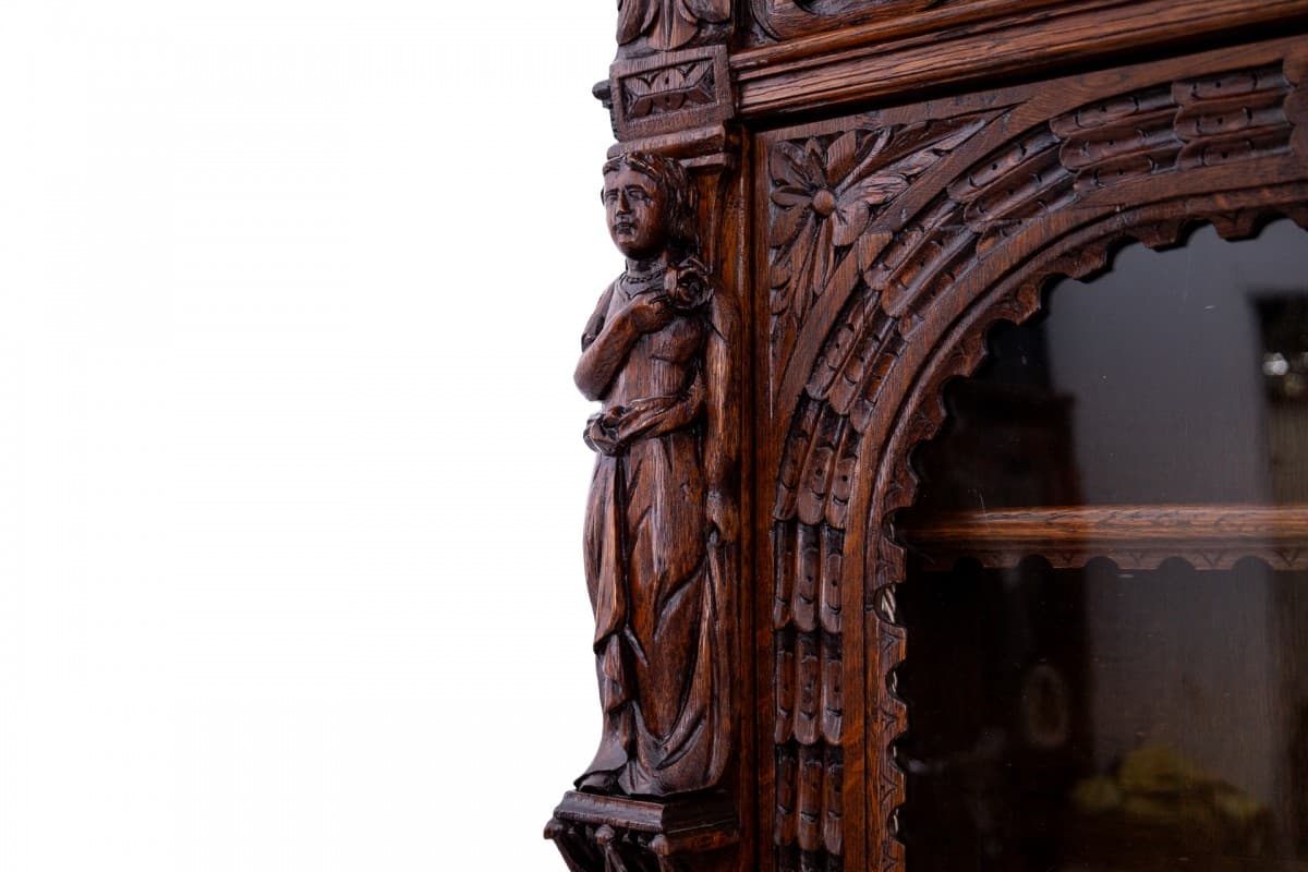 Brązowy, barokowy kredens, Francja, lata 80. XIX wieku - 49608