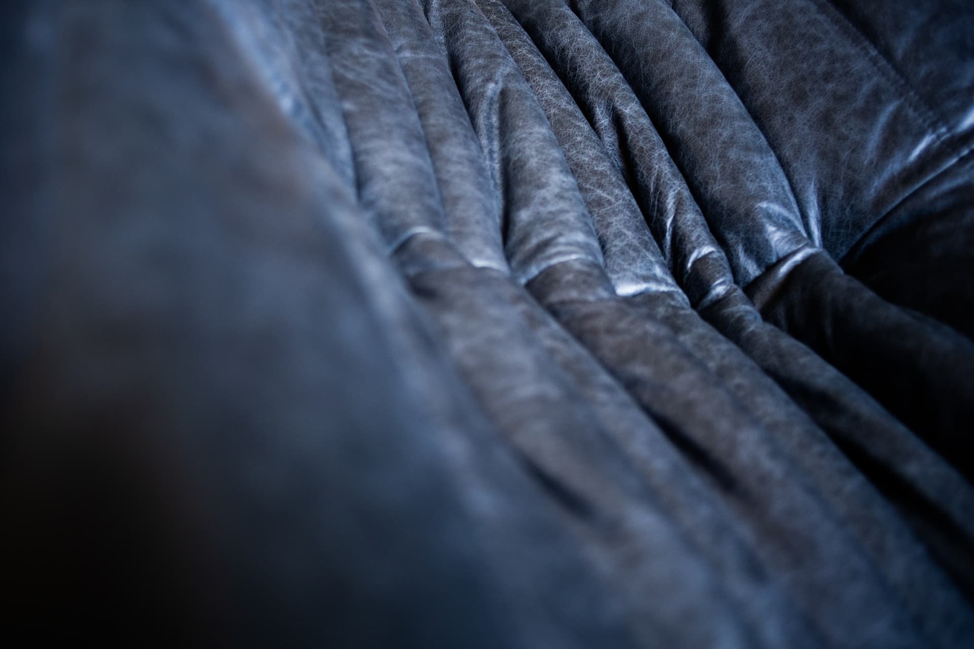 Zestaw wypoczynkowy Togo 5 części, skóra czarna dubai - 165056