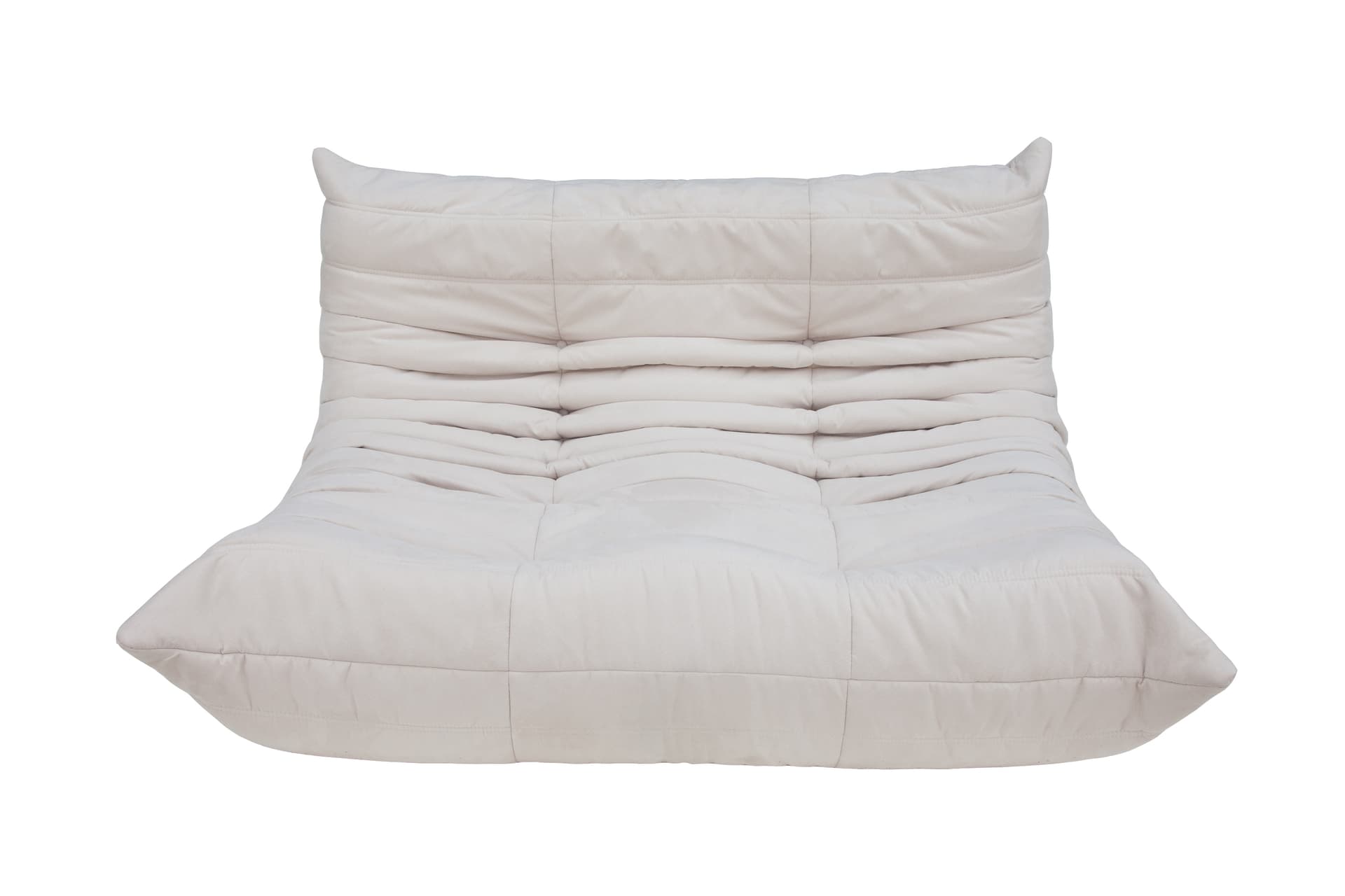 Sofa Togo dwuosobowa, mikrofibra off-white - 52412