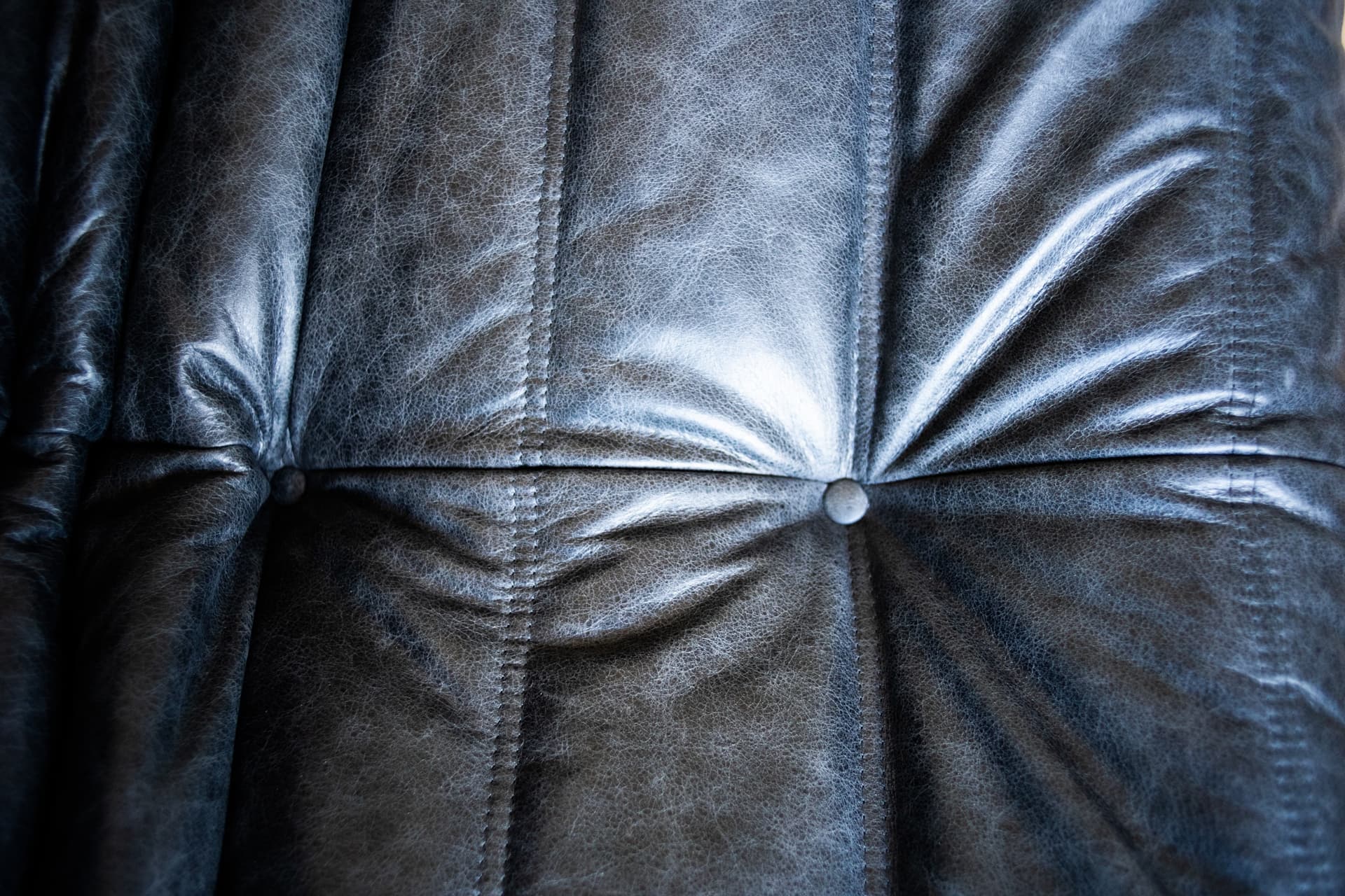 Fotel wypoczynkowy Togo, skóra czarna dubai - 165041