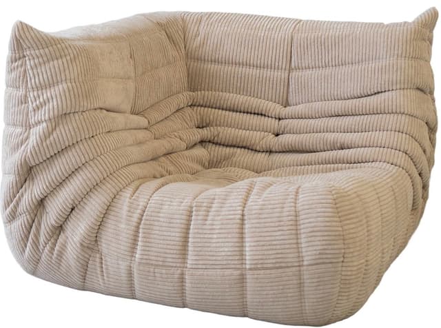 Narożnik Togo, cord beżowy - WYMIARY