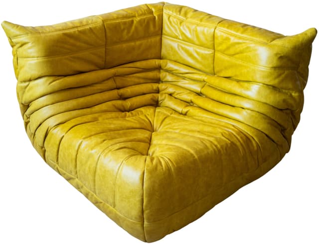 Narożnik Togo, skóra żółta dubai - WYMIARY