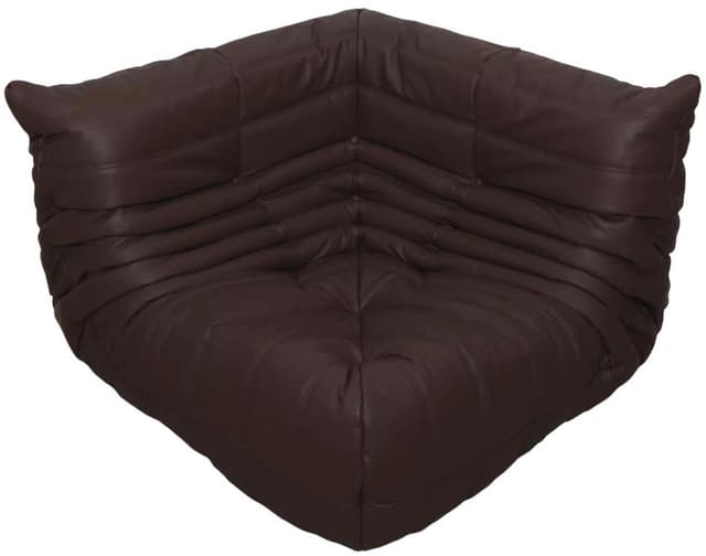 Narożnik Togo, skóra brązowa madras - WYMIARY