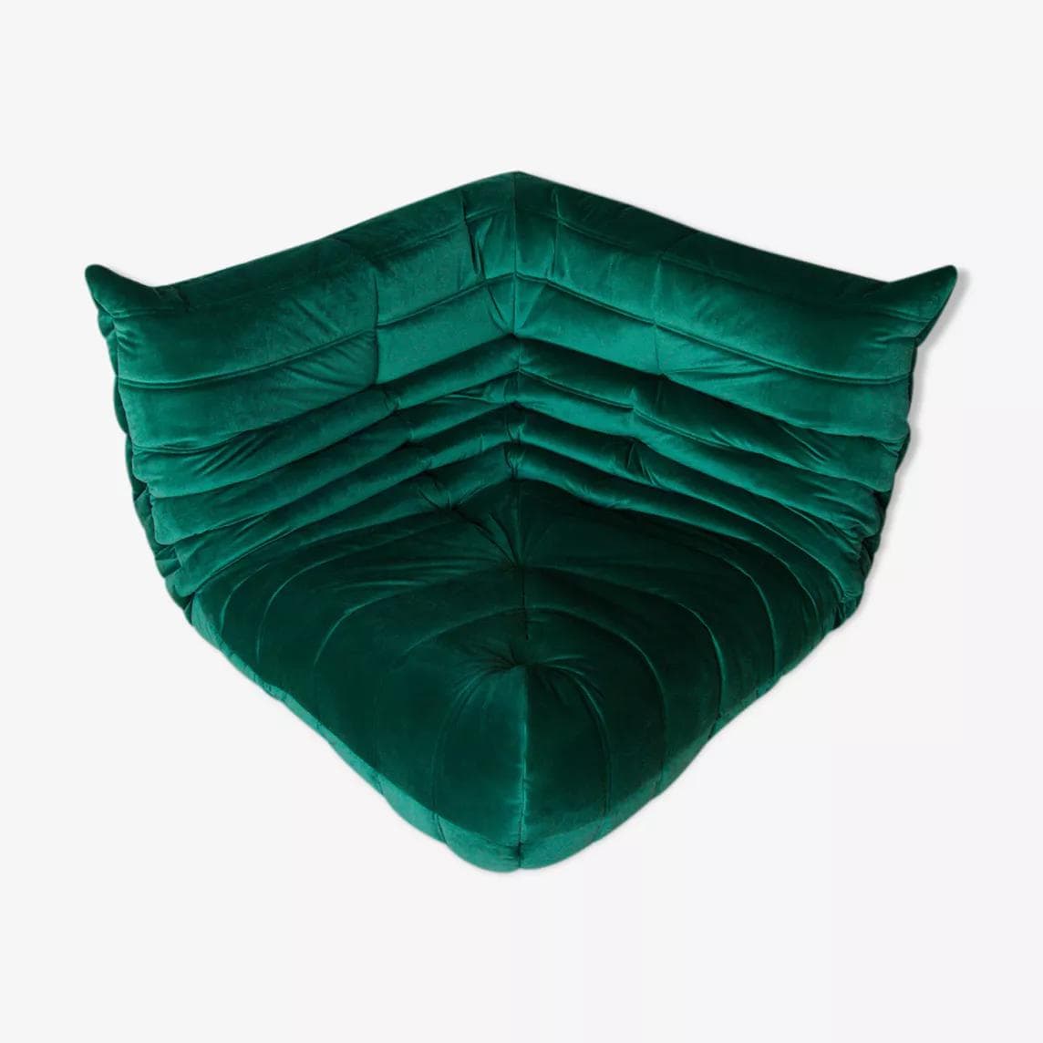 Narożnik Togo, velvet zielony szmaragd - 165109