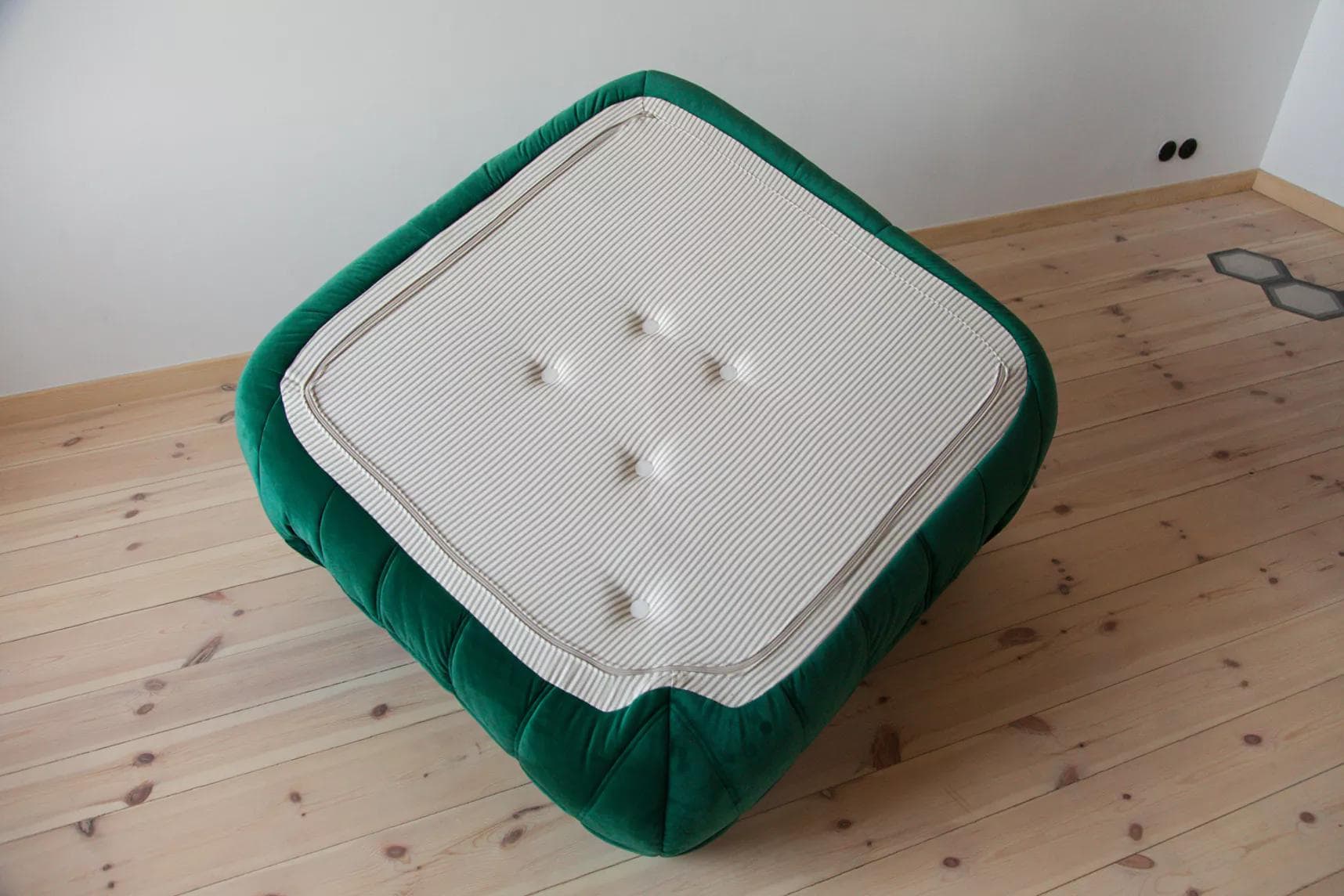 Narożnik Togo, velvet zielony szmaragd - 165114