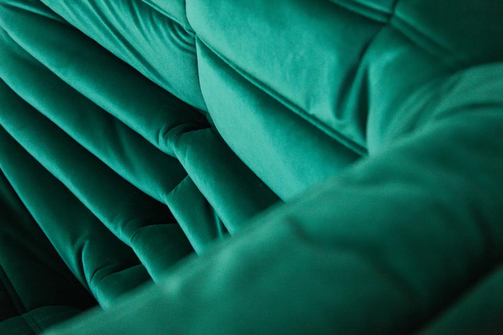 Narożnik Togo, velvet zielony szmaragd - 165119