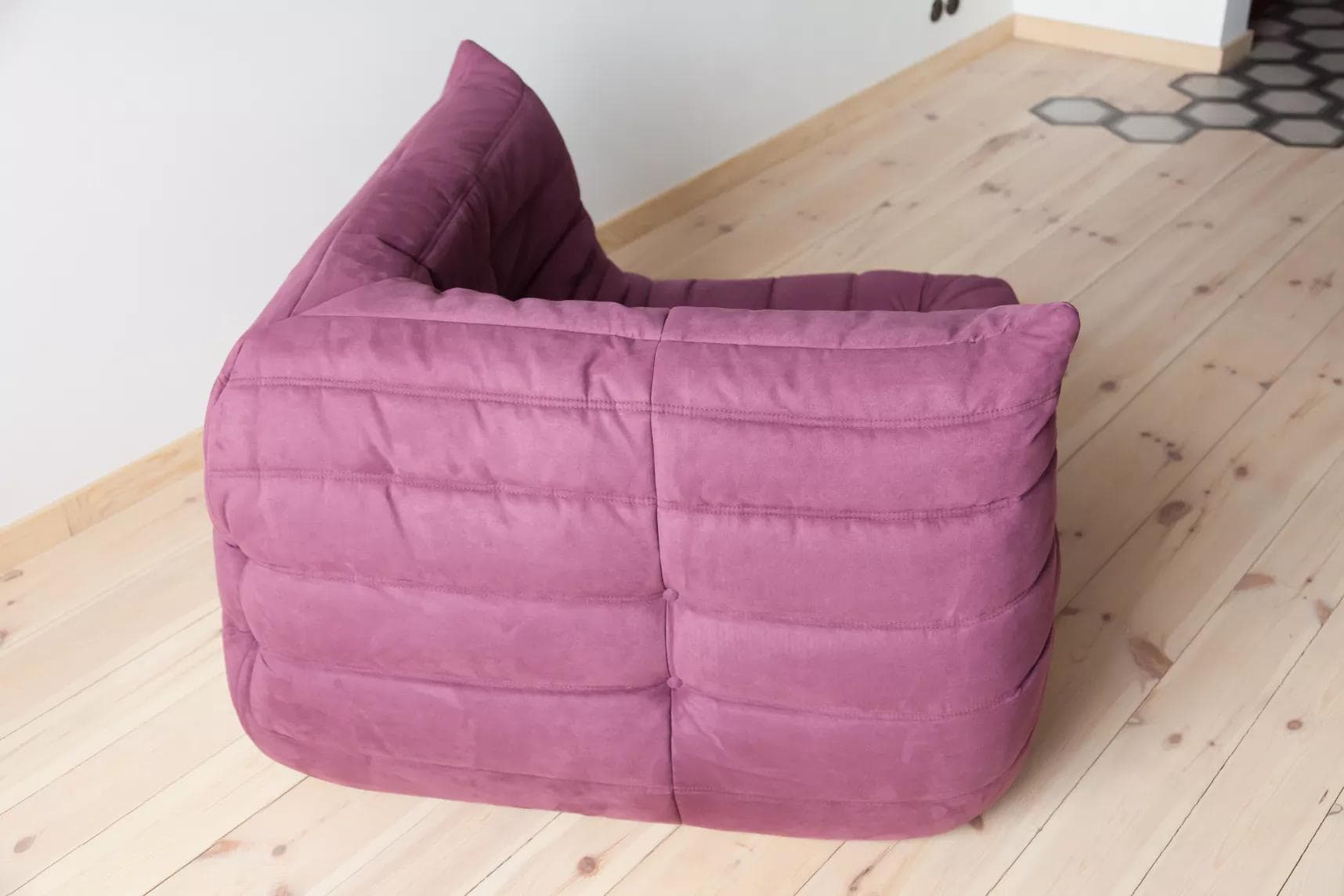 Narożnik Togo, mikrofibra bakłażan - 165757