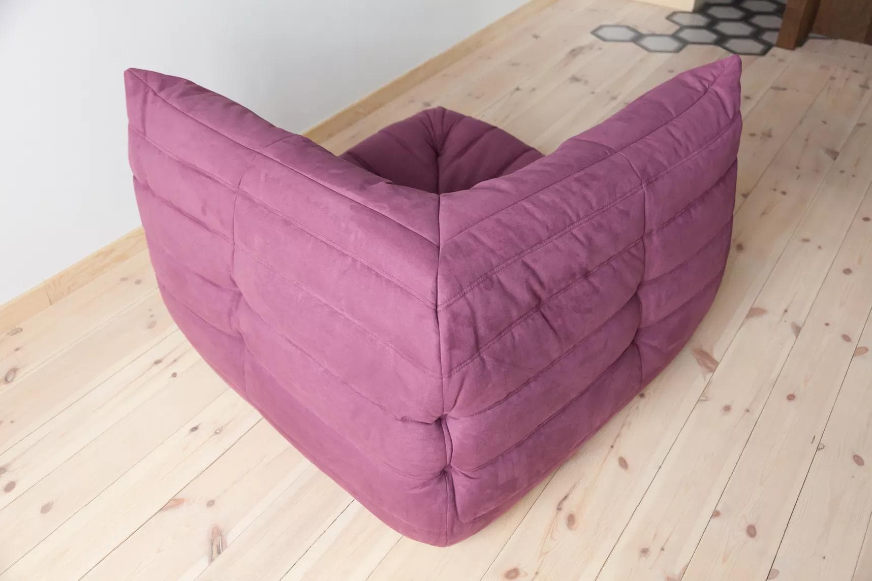 Narożnik Togo, mikrofibra bakłażan - 165761