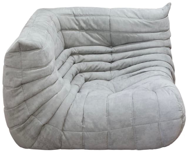 Narożnik Togo, mikrofibra jasny szary - WYMIARY