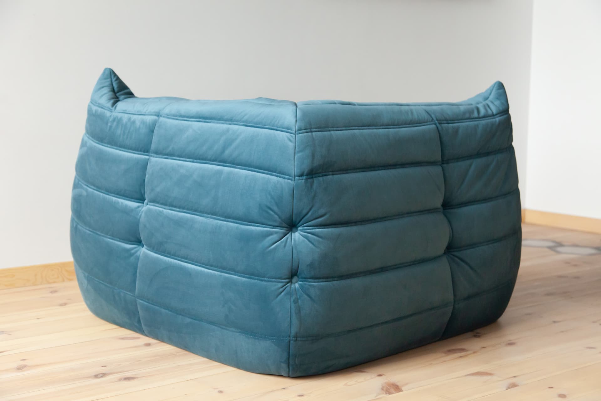 Narożnik Togo, velvet błękitny morski - 165301