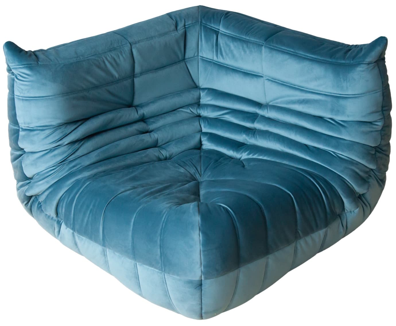 Narożnik Togo, velvet błękitny morski