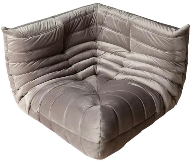 Narożnik Togo, velvet szary ciepły - WYMIARY