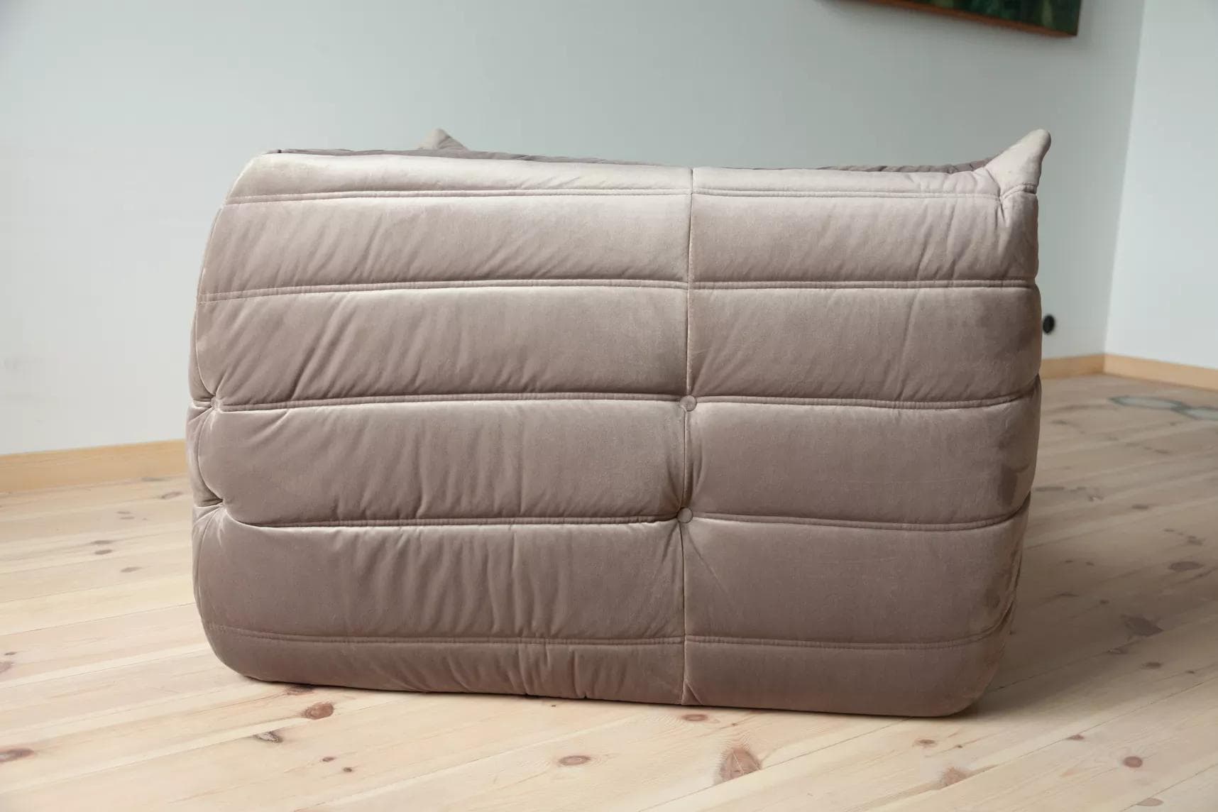 Narożnik Togo, velvet szary ciepły - 165191