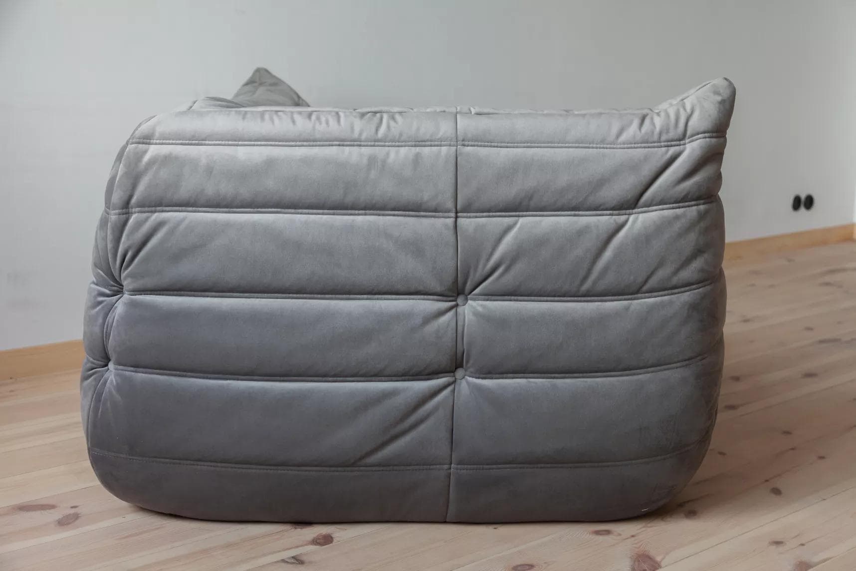 Narożnik Togo, velvet szary srebrny - 165781