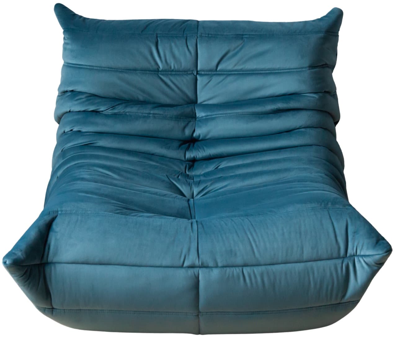 Fotel wypoczynkowy Togo, velvet błękitny morski