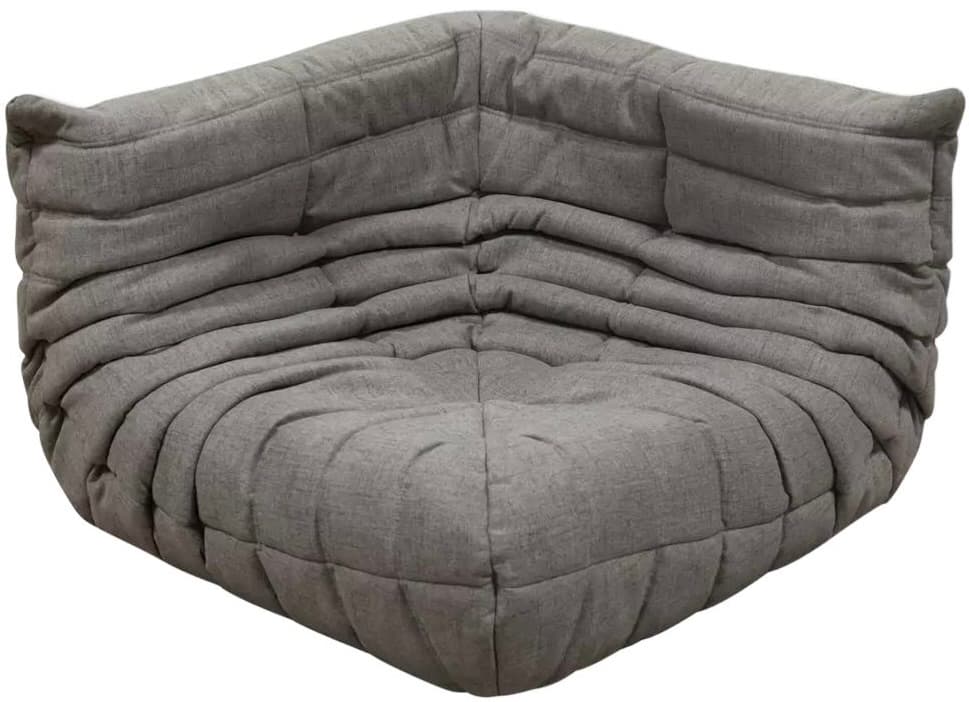 Narożnik Togo, tekstylia ciepły szary