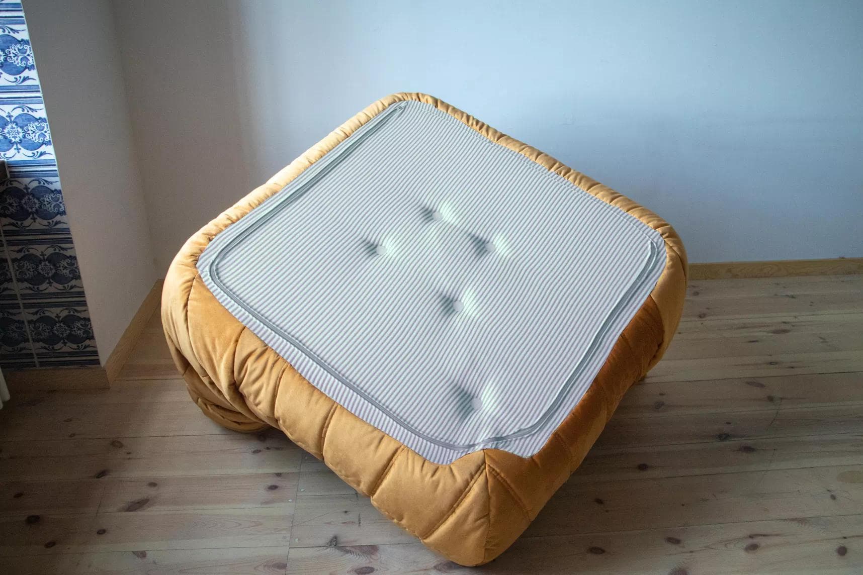 Narożnik Togo, velvet złoty - 165823